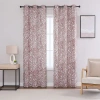 Regal Home Collections, Inc. Regal Home Hardy Grommet Top Blackout Set Of 2 Curtain Panel In Red