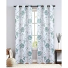 Regal Home Collections, Inc. Regal Home Hendrix Grommet Top Blackout Set Of 2 Curtain Panel In Blue