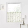 Regal Home Collections, Inc. Regal Home Meadow Embroidered 2-pc. Rod Pocket Window Tier In Green