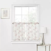 Regal Home Collections, Inc. Regal Home Meadow Embroidered 2-pc. Rod Pocket Window Tier In Pink