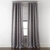 Regal Home Collections, Inc. Regal Home Perth Geometric Embroidery Rod Pocket Blackout Set Of 2 Curtain Panel In Gray