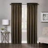 Regal Home Collections, Inc. Regal Home Regency Rod Pocket Light-filtering Single Curtain Panel In Brown