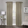 Regal Home Collections, Inc. Regal Home Regency Rod Pocket Light-filtering Single Curtain Panel In Sand
