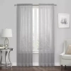 Regal Home Collections, Inc. Regal Home Solid Voile Rod Pocket Sheer Single Curtain Panel In Silver