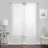 Regal Home Collections, Inc. Regal Home Solid Voile Rod Pocket Sheer Single Curtain Panel In White