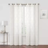 Regal Home Collections, Inc. Regal Home Sterling Matte Grommet Top Sheer Curtain Panel In Sand