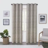 Regal Home Collections, Inc. Regal Home Surfaces Ikat Damask Grommet Top Light-filtering Single Curtain Panel In Brown