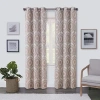Regal Home Collections, Inc. Regal Home Surfaces Medallion Grommet Top Light-filtering Single Curtain Panel In Pink
