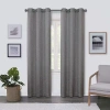 Regal Home Collections, Inc. Regal Home Surfaces Solid Grommet Top Light-filtering Single Curtain Panel In Gray