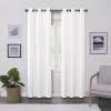 Regal Home Collections, Inc. Regal Home Surfaces Solid Grommet Top Light-filtering Single Curtain Panel In White