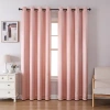 Regal Home Collections, Inc. Regal Home Sutter Grommet Top Blackout Single Curtain Panel In Pink