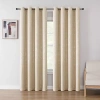 Regal Home Collections, Inc. Regal Home Talia Grommet Top Blackout Single Curtain Panel In Sand