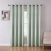 Regal Home Collections, Inc. Regal Home Tobias Embossed Grommet Top Blackout Single Curtain Panel In Green