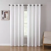 Regal Home Collections, Inc. Regal Home Tobias Embossed Grommet Top Blackout Single Curtain Panel In White