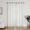 Regal Home Collections, Inc. Regal Home Vance Printed Grommet Top Energy Saving Blackout Set Of 2 Curtain Panel In Sand