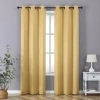 Regal Home Collections, Inc. Regal Home Vista Embossed Grommet Top Energy Saving Embossed Blackout Set Of 2 Curtain Panel In Yellow