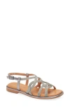 Regarde Le Ciel Elma Ankle Strap Sandal In String/antique Grey