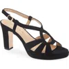 Regarde Le Ciel Martina Slingback Platform Sandal In Etna Black