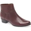 Regarde Le Ciel Stefany Block Heel Bootie In Burgundy