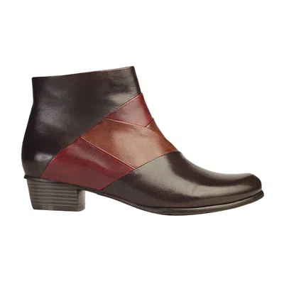 Regarde Le Ciel Women's Stefany-396 Ankle Boot In Tdm/sangria/noce In Black