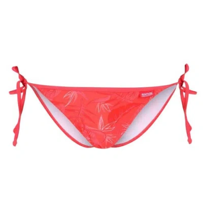 Regatta Aceana Leaves String Bikini Bottoms In Red
