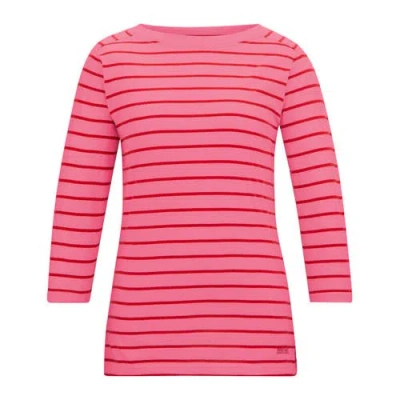 Regatta Baylette Ii Striped T-shirt In Pink Lemonade High Risk