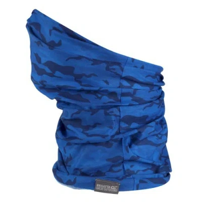 Regatta Childrens/kids Camo Snood In Blue