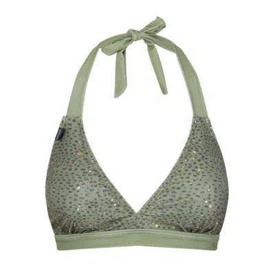 Regatta Flavia Leopard Print Bikini Top In Multi