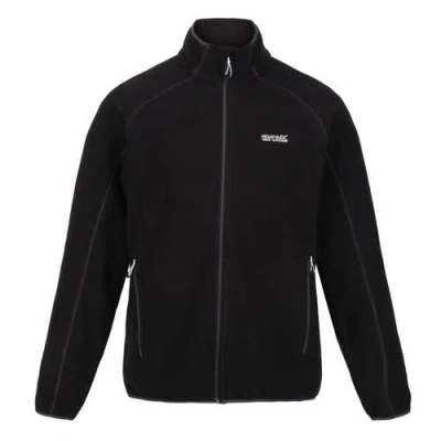 Regatta Hadfield Full Zip Fleece Jacket In Black
