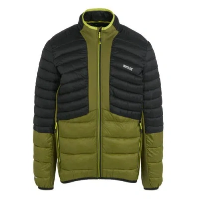 Regatta Leedre Colour Block Hybrid Jacket In Green