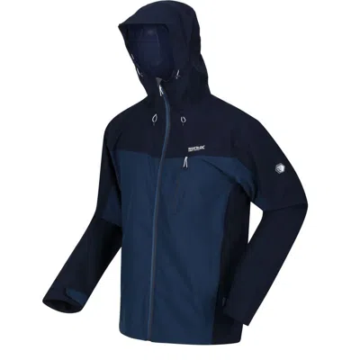 Regatta Mens Birchdale Waterproof Hooded Jacket In Blue