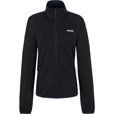 Regatta Newhill Full Zip Fleece Jacket In Black