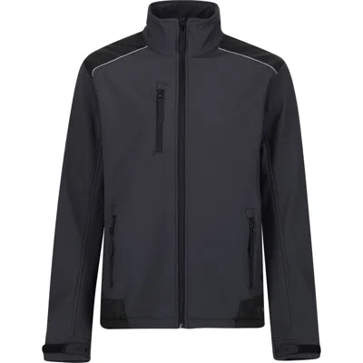 Regatta Sandstom Workwear Softshell Jacket In Black