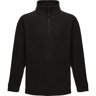 Regatta Thor Overhead Half Zip Anti-pill Fleece Top In Black