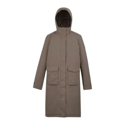 Regatta Yarli Longline Waterproof Jacket In Animal Print