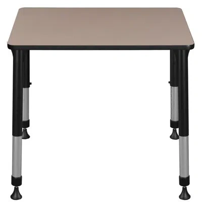Regency 18.5 X 26 In Rectangle Height Adjustable Classroom School Desk In Maple