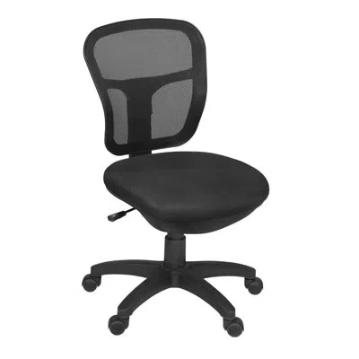 Regency Armless Harrison Mesh Back Swivel Task Office Chair In Black