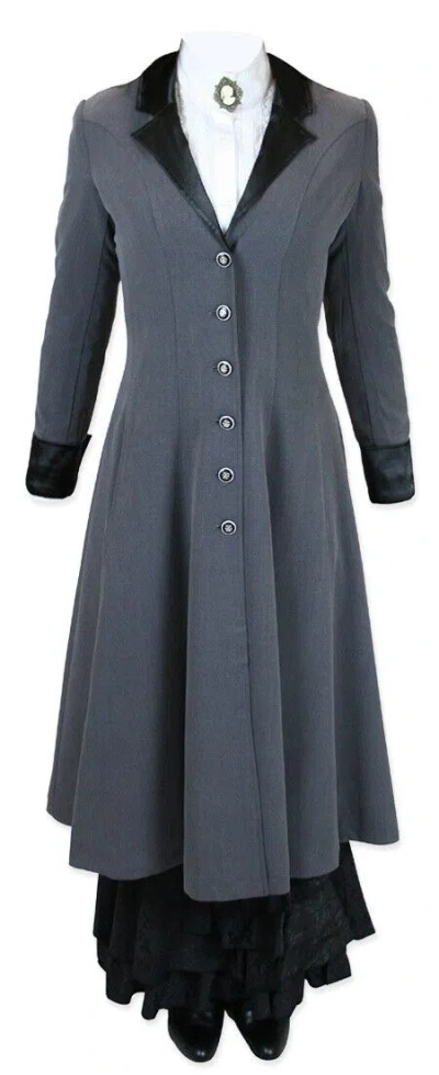Pre-owned Regency Brand Mens Grey Wool Long Military Frock Formal Coat, Jacket Any Color In Gray
