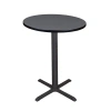 Regency Cain Square X-base Cafe Table In Gray