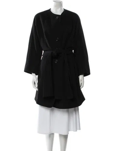 Pre-owned Regency Cashmere Cashmere Coat In Black