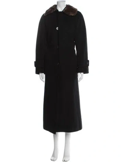 Pre-owned Regency Cashmere Cashmere Coat In Black
