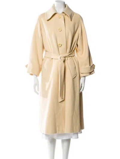 Pre-owned Regency Cashmere Cashmere Trench Coat In Neutral