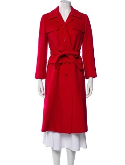 Pre-owned Regency Cashmere Vintage Biker Jacket In Red