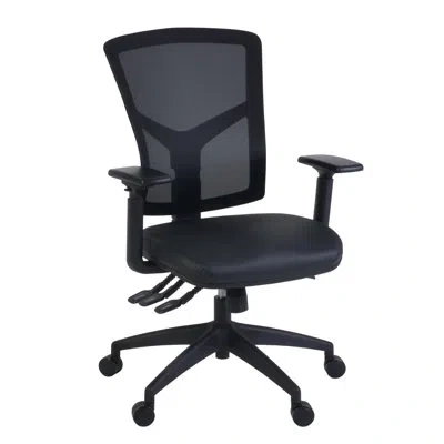 Regency Cosmo Ergonomic Mesh High-back Multi-function 3-paddle Task Chair With Arms- Black