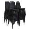 Regency Dining Cushioned Restaurant Stackable Chair In Black