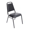 Regency Dining Cushioned Restaurant Stackable Chair In Black