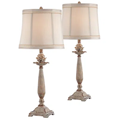 Regency Hill 28" High Petite Artichoke Font Table Lamps Set Of 2