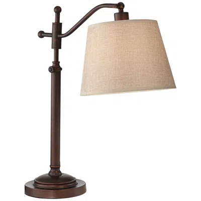 Regency Hill Adley Bronze Downbridge Adjustable Lamp With Usb Dimmer