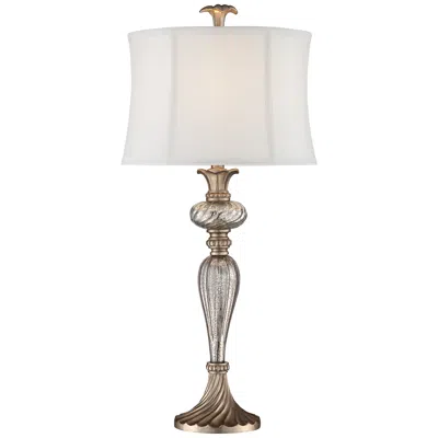 Regency Hill Alyson 32 3/4" Traditional Mercury Glass Table Lamp