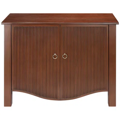 Regency Hill Andover 38" Wide Dark Walnut Mission Craftsman 2-door Cabinet In Brown